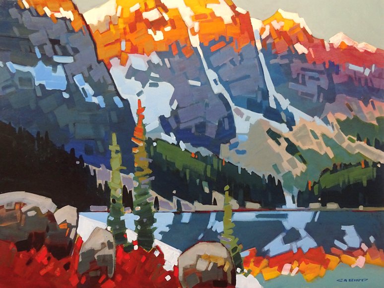 Image of art work “Alpenglow Over Moraine”