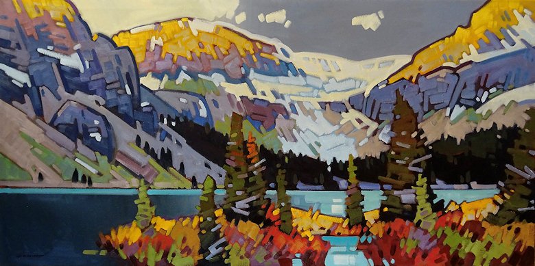 Image of art work “Taking It All in - Bow Lake”