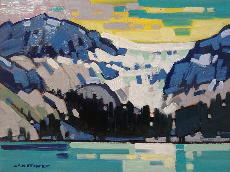 Image of art work “Bow Glacier Dawn”