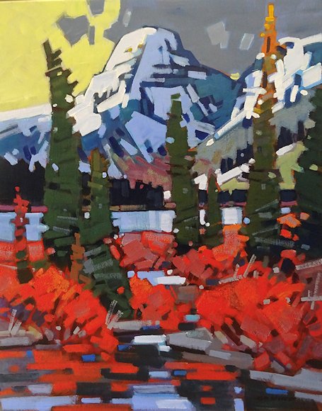 Image of art work “October Backwater - Bow Lake”