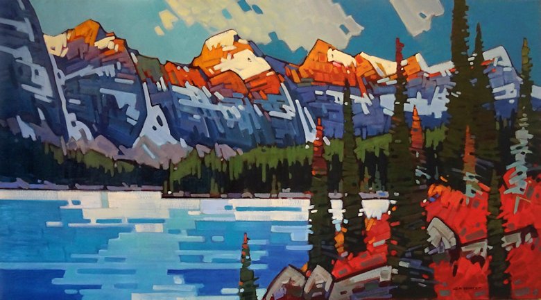 Image of art work “Golden Moraine, Banff Park”