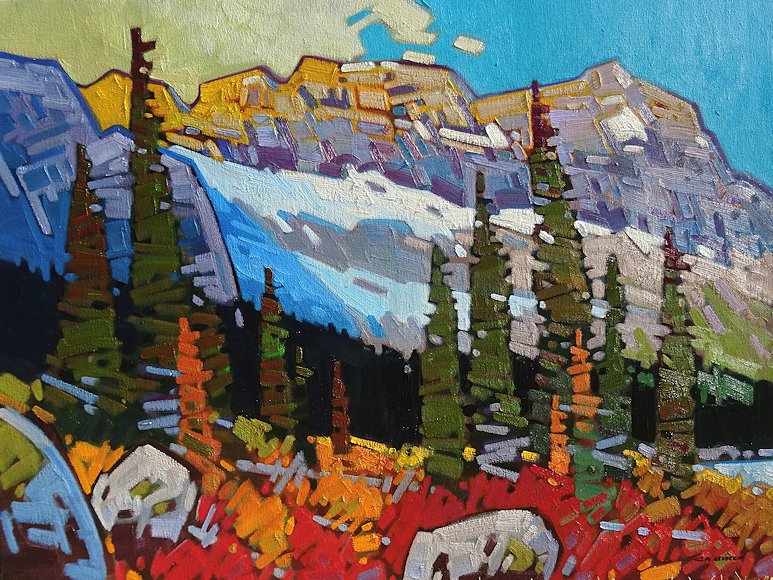 Image of art work “Early Light on the Crowfoot”