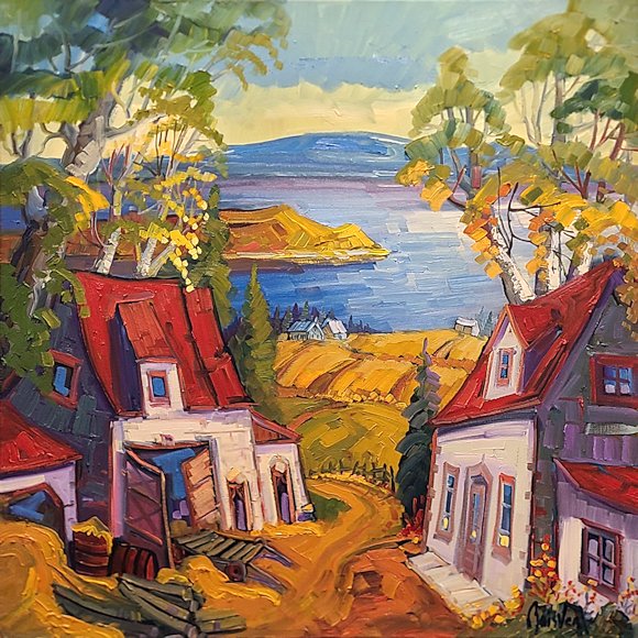 Image of art work “Le Chemin de St. Irenee, Charlevoix”