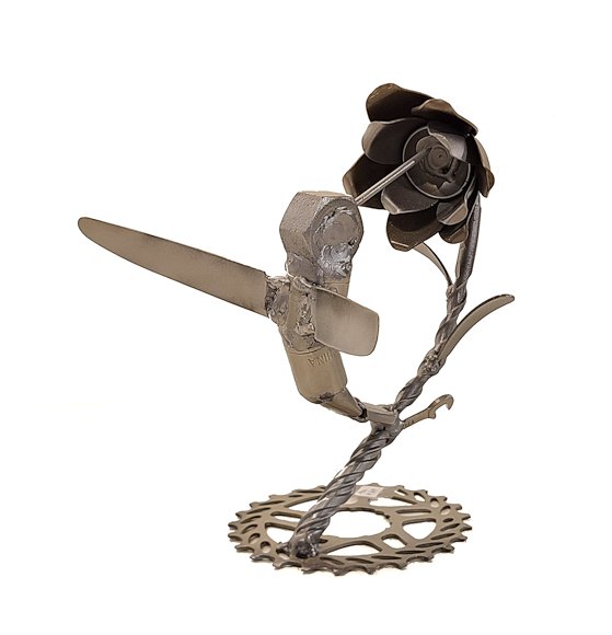 Image of art work “Hummingbird with Tulip”