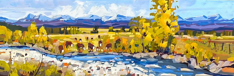 Image of art work “Creekside Grazers”