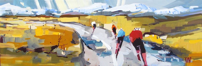 Image of art work “Cycling the Foothills”
