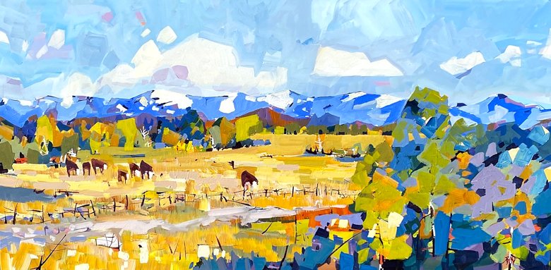 Image of art work “Grazing in the Foothills”