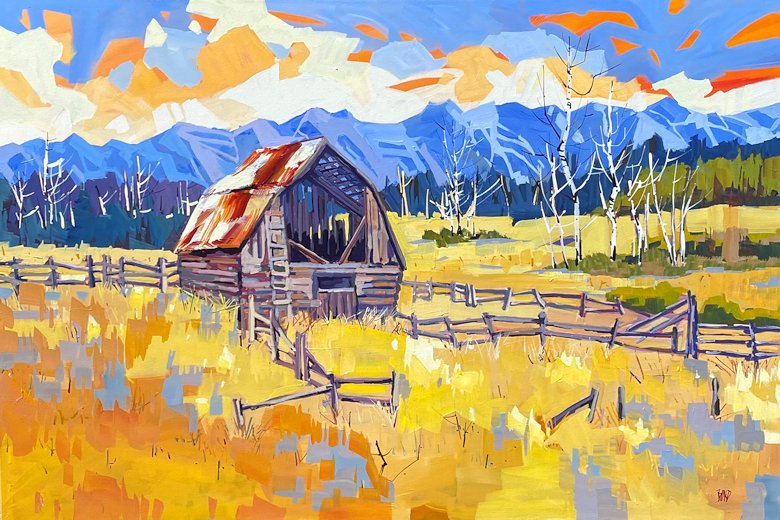 Image of art work “Nestled in Gold”