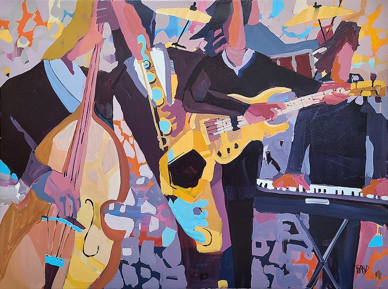 Image of art work “The Blues Band”