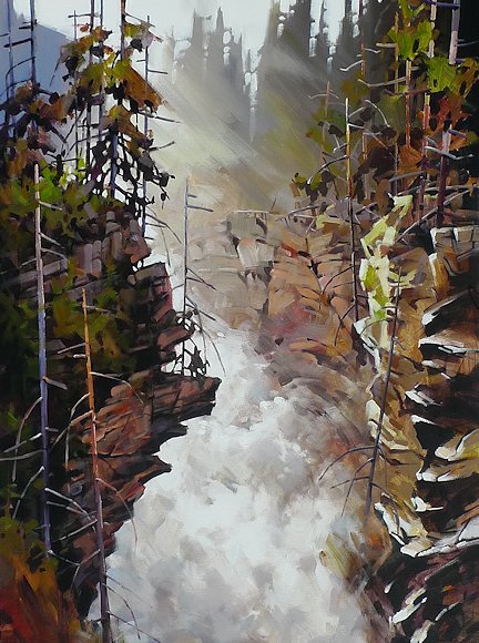 Image of art work “Athabasca Falls”