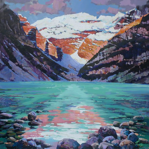 Image of art work “Morning Lake Louise”