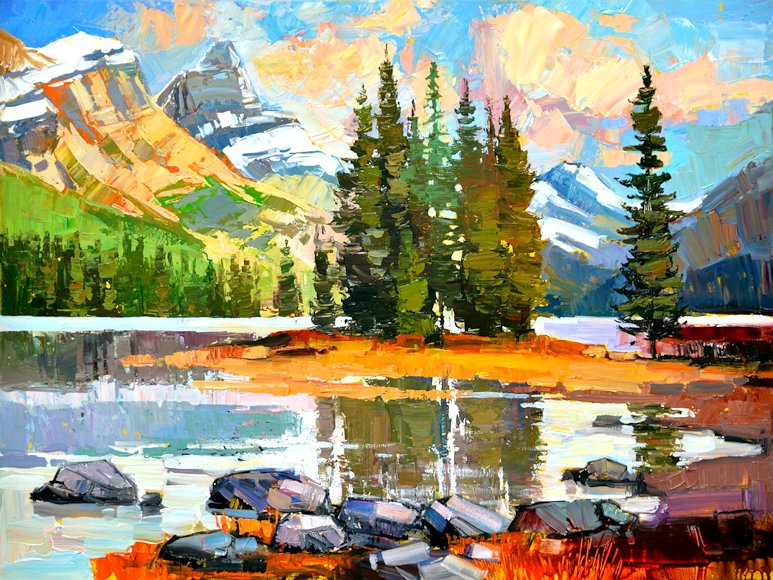 Image of art work “Maligne Lake”