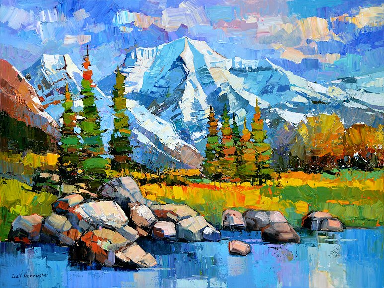 Image of art work &ldquo;Sunny Day in the Rockies&rdquo;