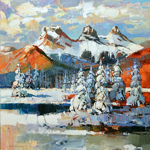 Image of art work “Three Sisters in Winter”