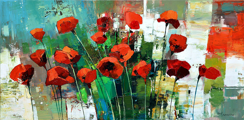 Image of art work “Tuscan Poppies”