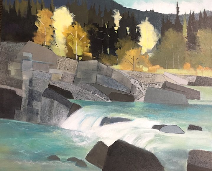 Image of art work “At Elbow Falls”