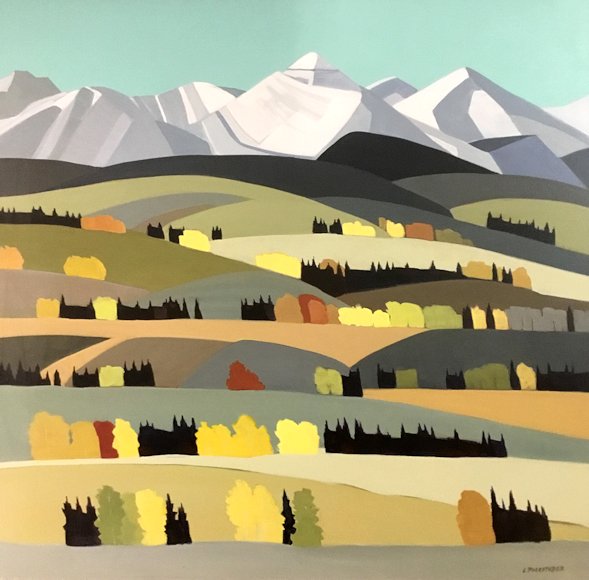 Image of art work “Banded Peak Alberta”