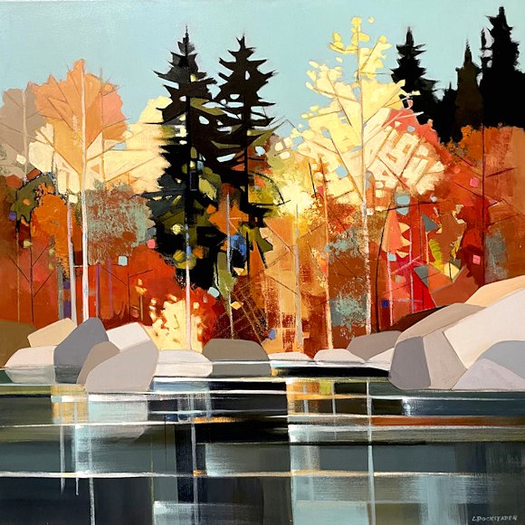 Image of art work “Minnewanka Lakeshore”