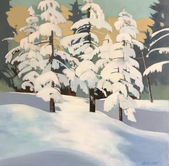 Image of art work “Snowy Trees Near Yamnuska”