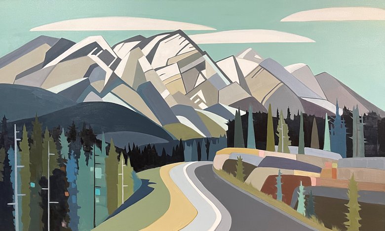 Image of art work “Summer Drive Kananaskis”