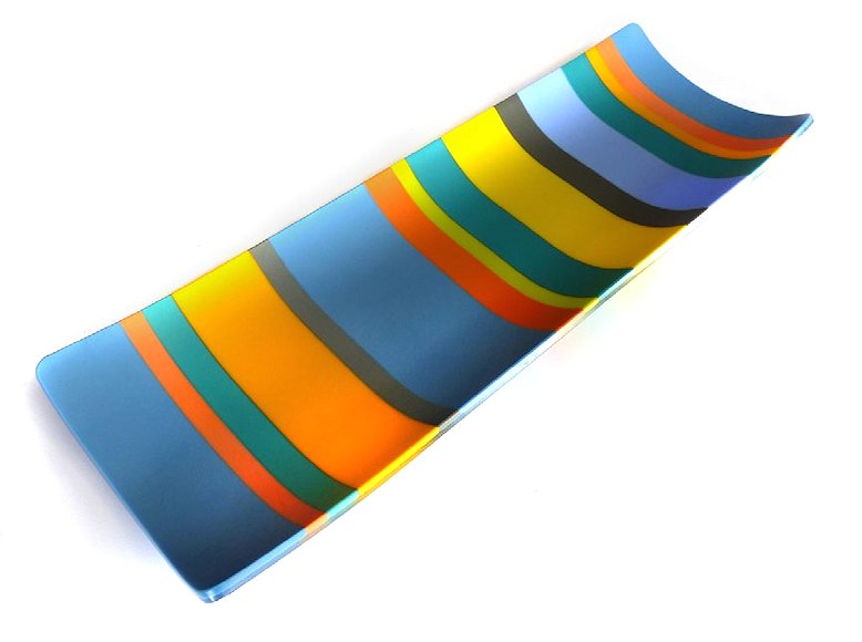 Image of art work “Colour Bars Rectangle Platter (vf018)”