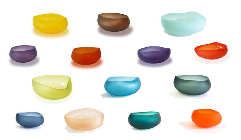 Image of art work “Topography Bowls”