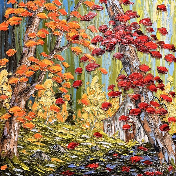 Image of art work &ldquo;An Old Cabin in Paradise&rdquo;