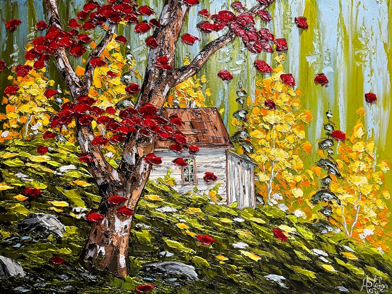 Image of art work “Hidden Little Cabin”