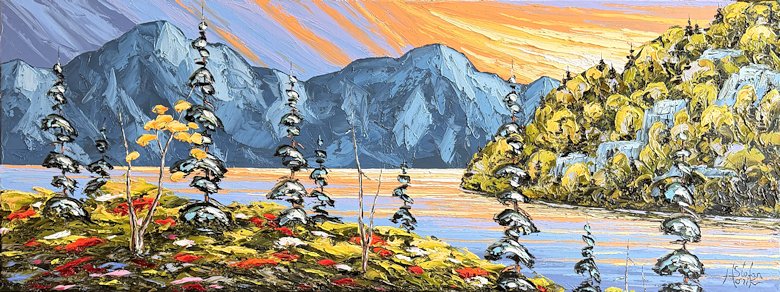 Image of art work &ldquo;The Blue Mountains&rdquo;