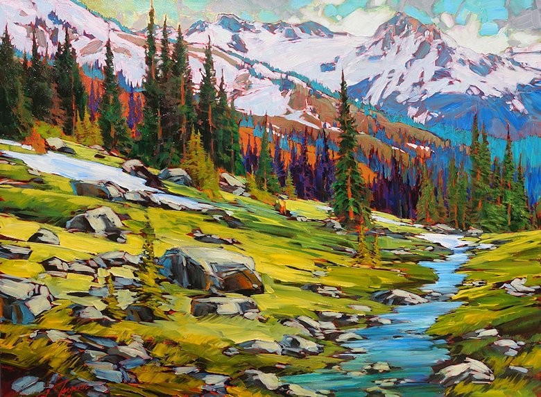 Image of art work “Almost Ala Prima Blackcomb”