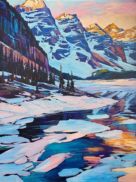 Image of art work “Moraine in the Gallery”