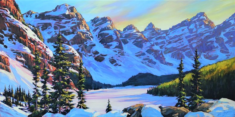 Image of art work “Moraine in Winter”