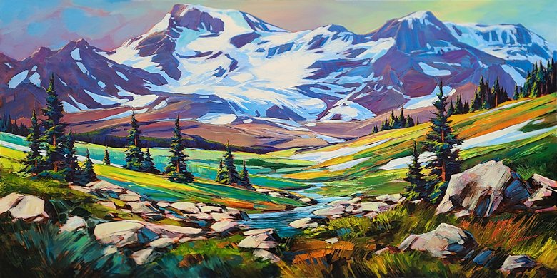 Image of art work “The Path with Some Trees”