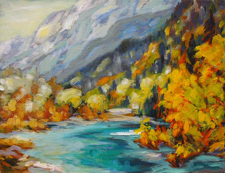 Image of art work “Valley of Lights (Bow River)”