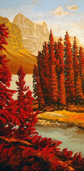 Image of art work &ldquo;Vision of Alberta (Lake Maligne)&rdquo;