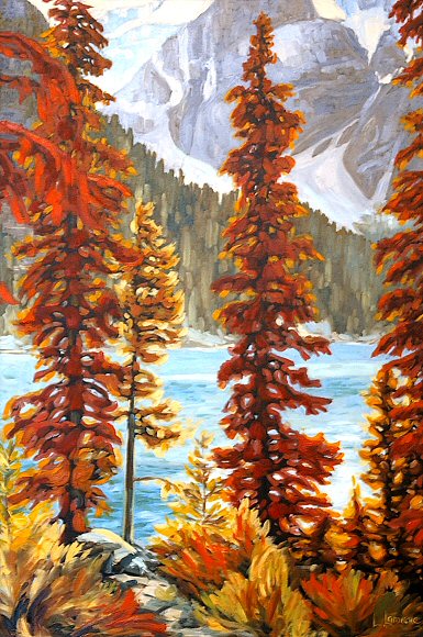 Image of art work “Happy Afternoon at Moraine Lake”