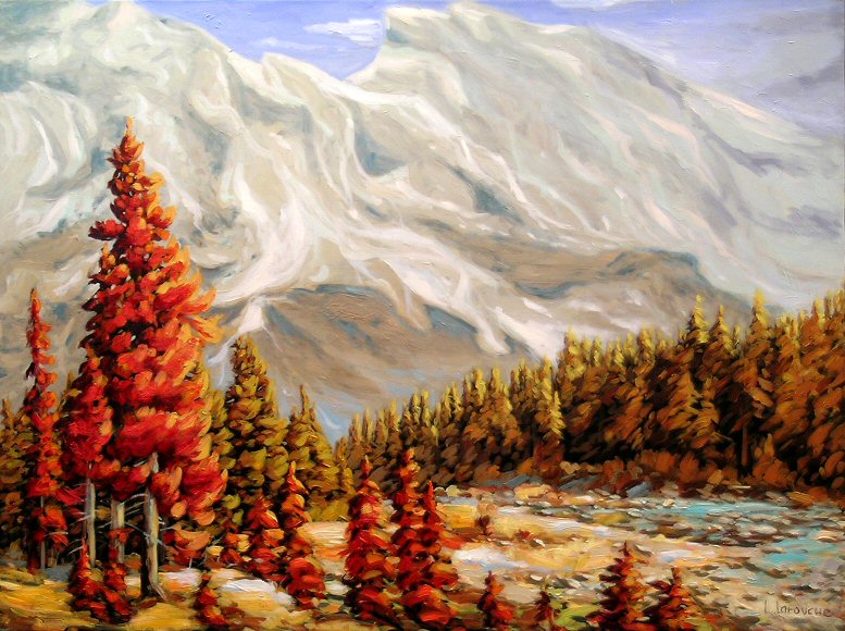 Image of art work “Towards the Mountains (near Athabasca Glacier)”