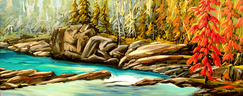 Image of art work “Quiet Place (Bow River)”