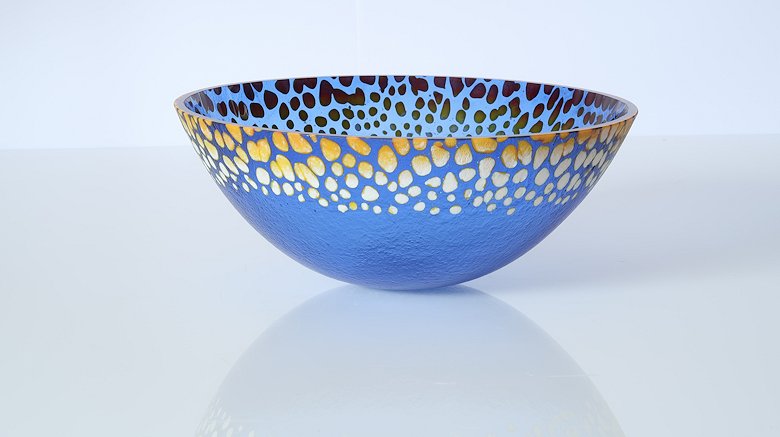 Image of art work “Blue Pebble Bowl (BL2019-011)”