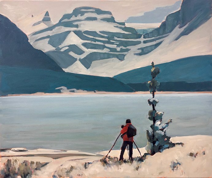 Image of art work “The Photographer at Bow Lake”