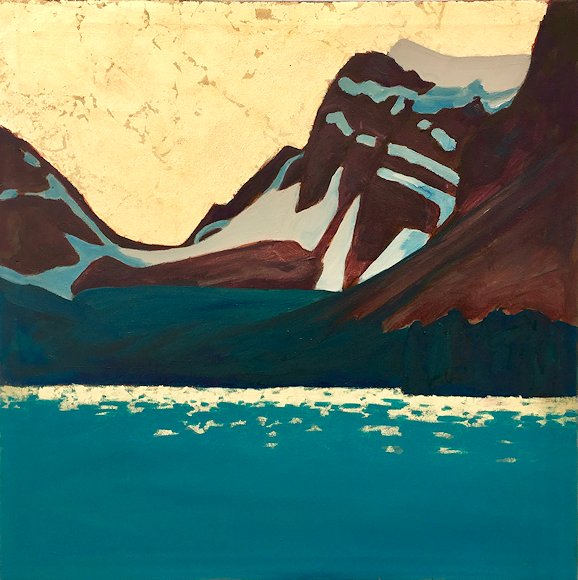 Image of art work “Bow Lake and Crowfoot Mountain”
