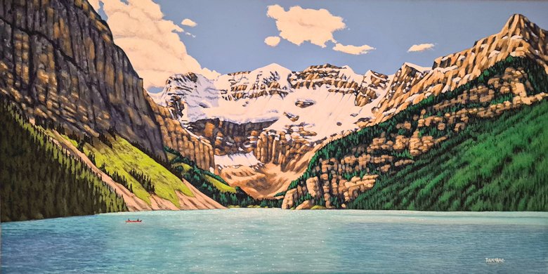 Image of art work &ldquo;Gem in the Roskies, Lake Louise&rdquo;