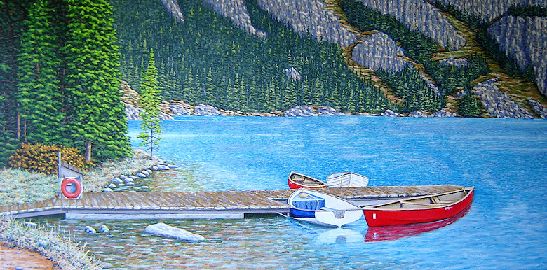 Image of art work “Idle Boats at Lake O
