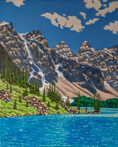 Image of art work &ldquo;Mid Summer at Moraine Lake&rdquo;