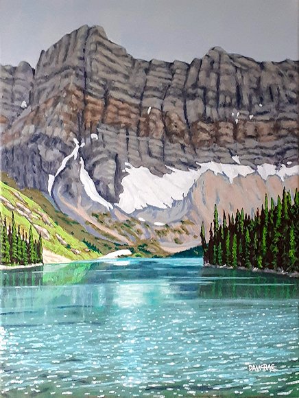 Image of art work “Mt. Sarrail and Rawson Lake”