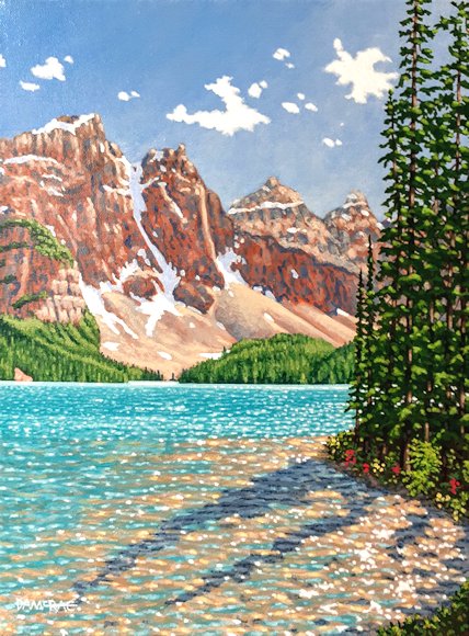 Image of art work “Summer Sun at Moraine Lake”