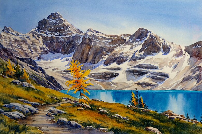 Image of art work “Rocky Mountain High- Lake McArthur”