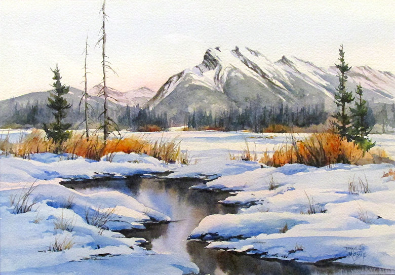 Image of art work “Mt. Rundle”