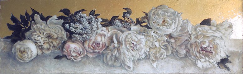 Image of art work “Champagne and Peonies”
