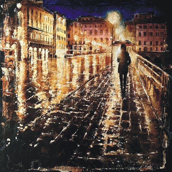 Image of art work “Florence in the Rain”